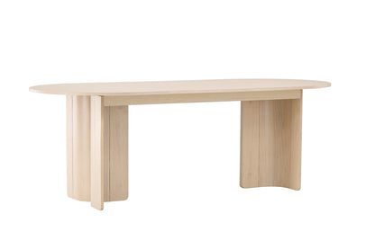 Tyresö Oval Spisebord 220 x 100 Hvidvask