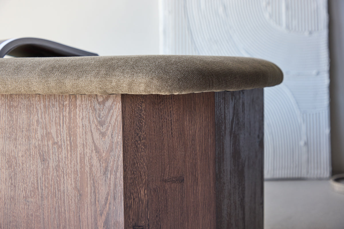 Todd Ottoman 59 x 42 x 88 Brun