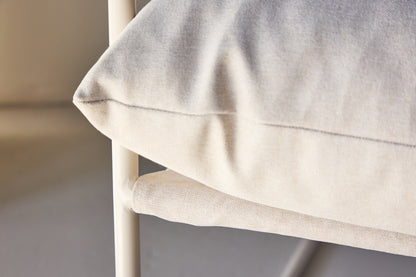 Joline Lænestol - Beige/ Beige Linnedstof