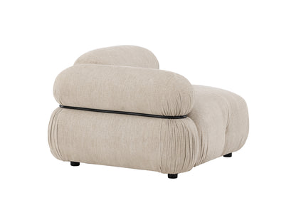 Mika Sofa Venstre-Modul Beige Sort