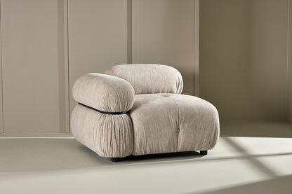Mika Sofa Venstre-Modul Beige Sort