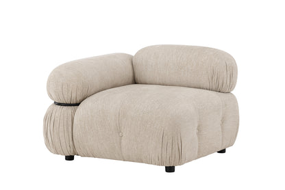 Mika Sofa Venstre-Modul Beige Sort