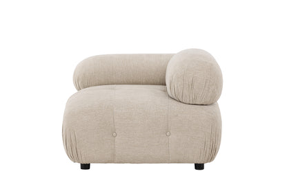 Mika Sofa Venstre-Modul Beige Sort