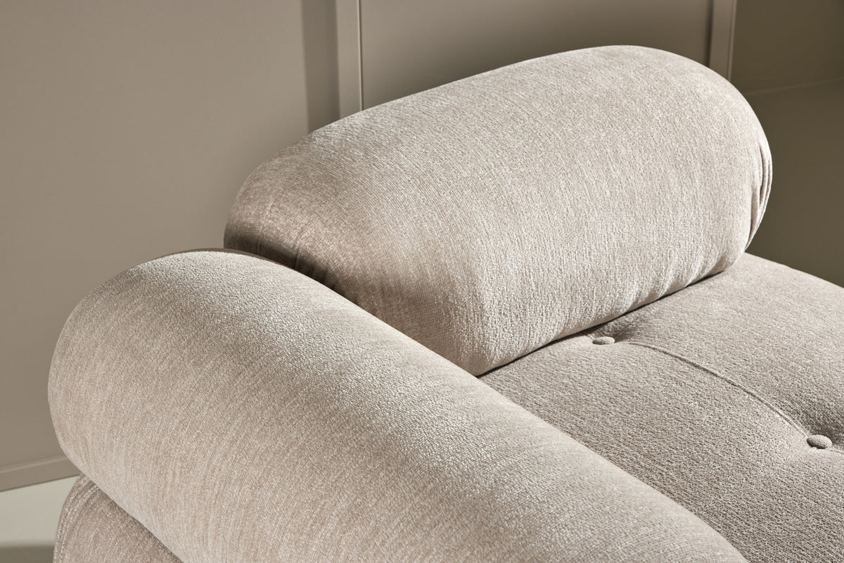 Mika Sofa Venstre-Modul Beige Sort