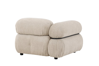 Mika Sofa Venstre-Modul Beige Sort