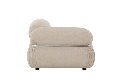 Mika Sofa Venstre-Modul Beige Chrom