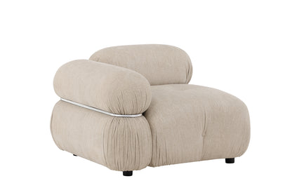 Mika Sofa Venstre-Modul Beige Chrom