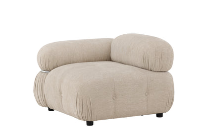 Mika Sofa Venstre-Modul Beige Chrom