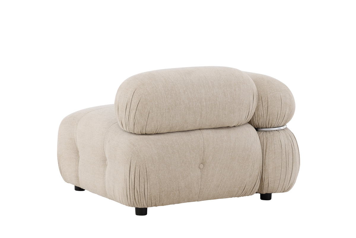 Mika Sofa Venstre-Modul Beige Chrom