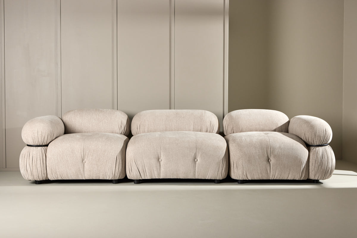Mika Sofa Højre-Modul Beige Sort