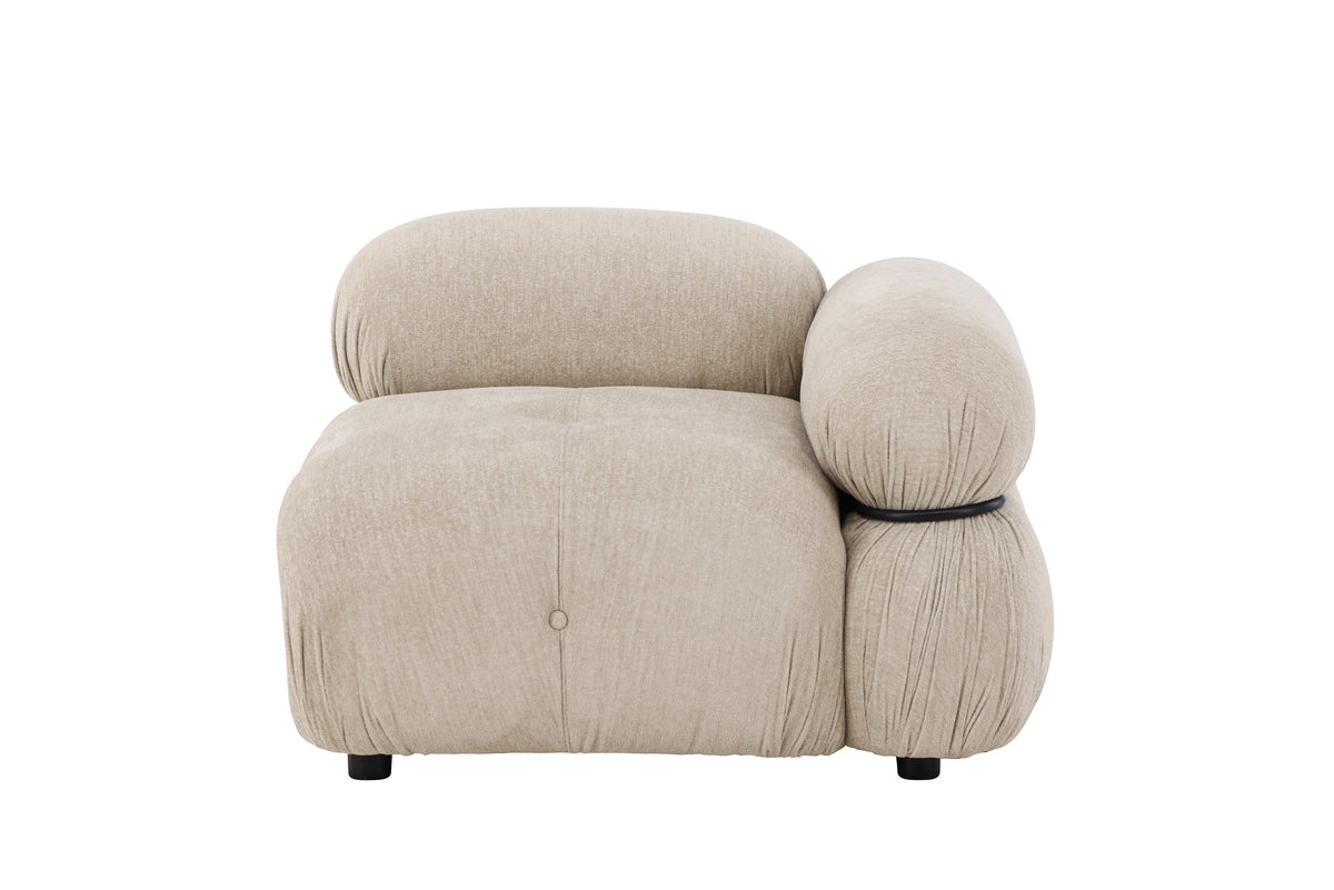 Mika Sofa Højre-Modul Beige Sort