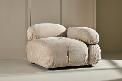 Mika Sofa Højre-Modul Beige Sort