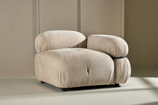 Mika Sofa Højre-Modul Beige Sort