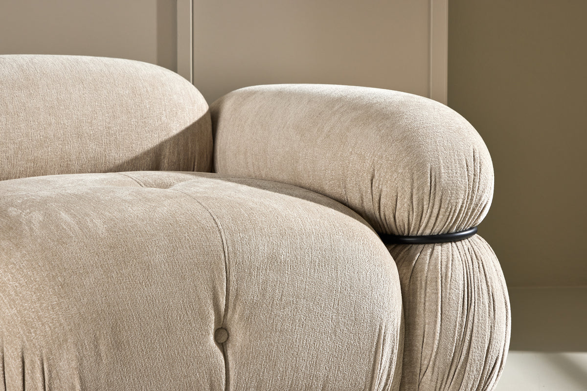 Mika Sofa Højre-Modul Beige Sort