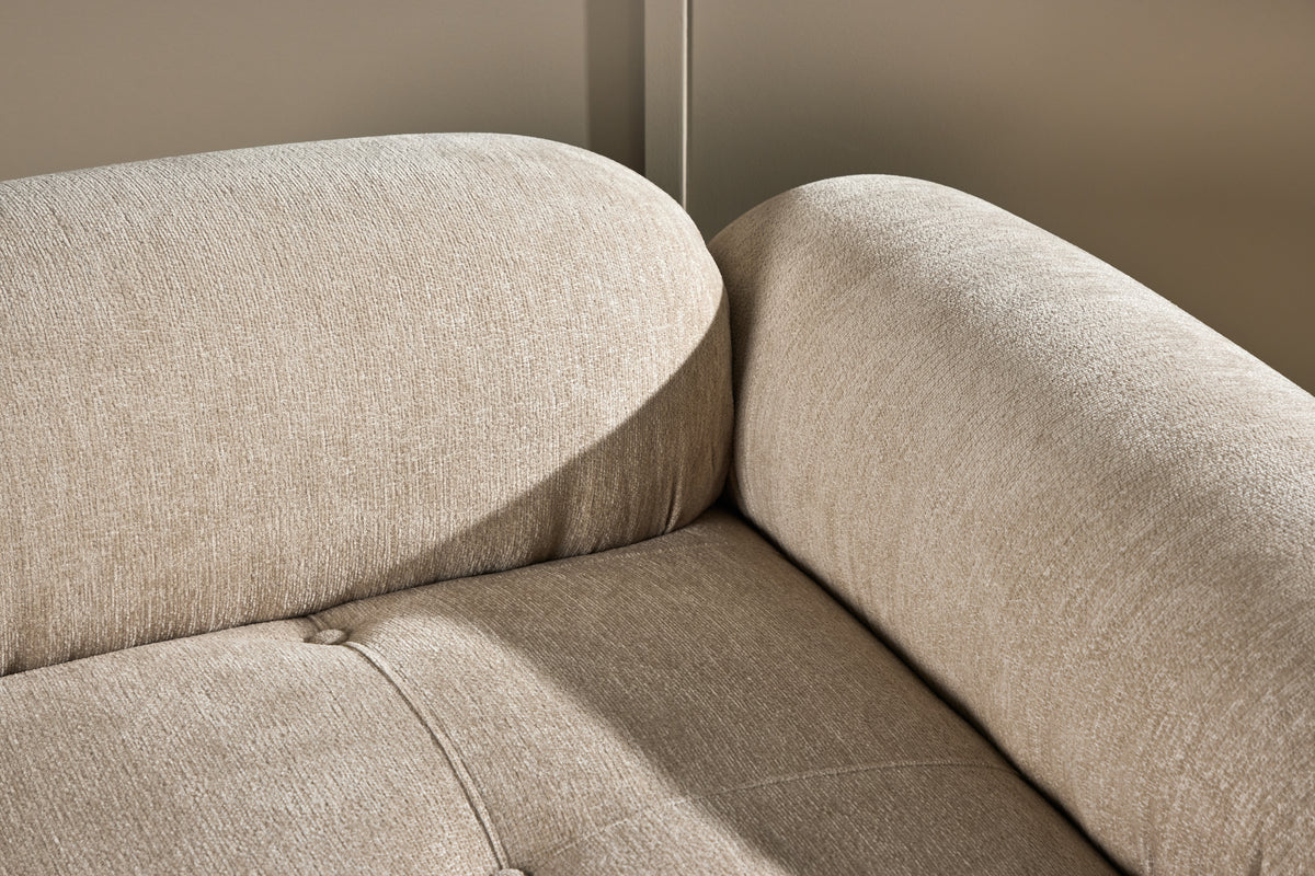 Mika Sofa Højre-Modul Beige Sort