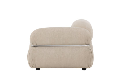 Mika Sofa Højre-Modul Beige Chrom