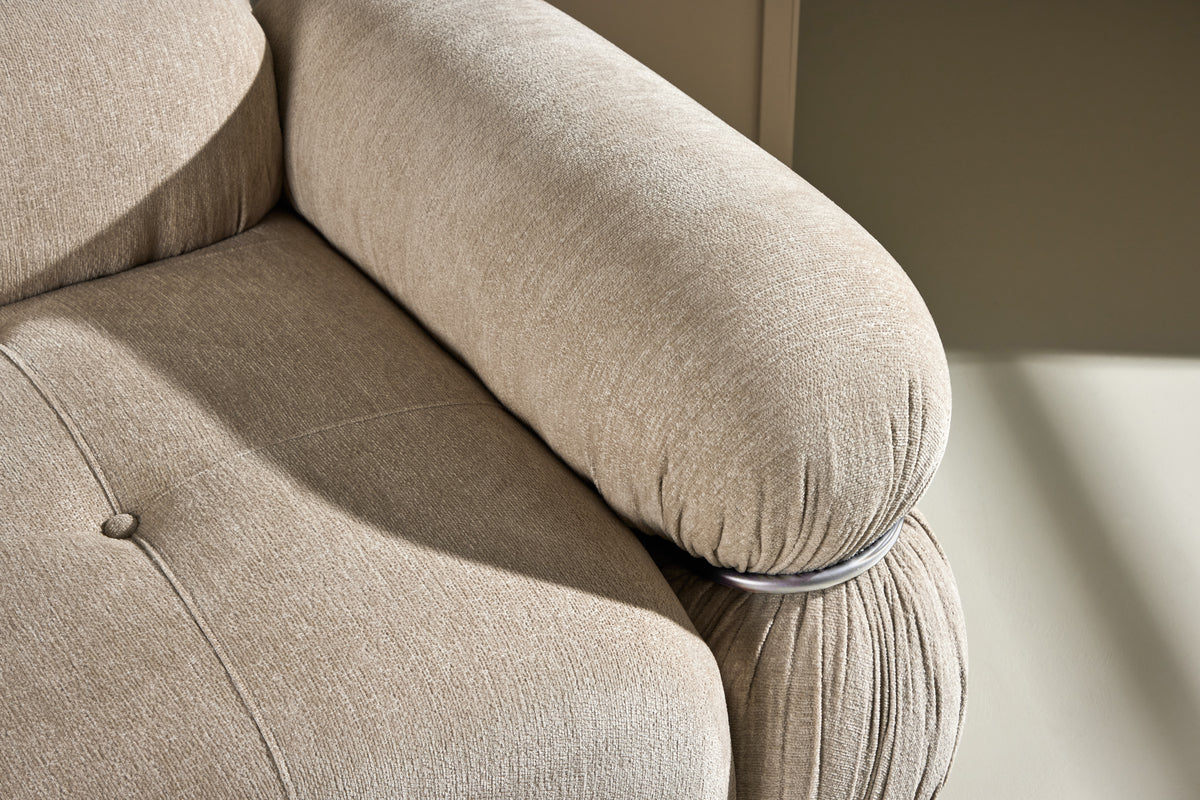 Mika Sofa Højre-Modul Beige Chrom