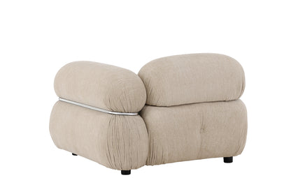 Mika Sofa Højre-Modul Beige Chrom
