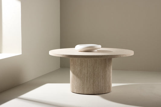 Härön Sofa Bord ⌀80 Beige