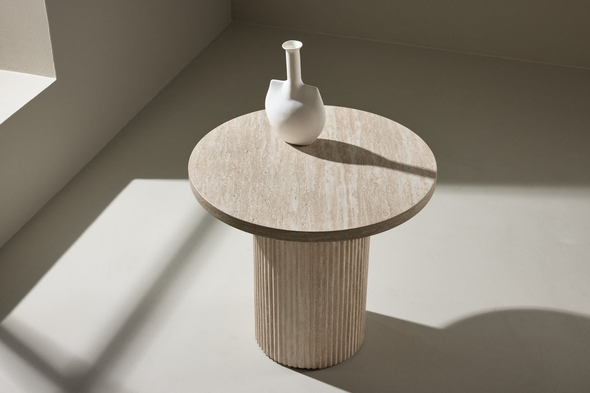 Härön Sofabord ⌀50 Beige