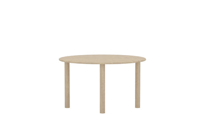 Oval spisebord 130 x 110 x 75 Natur