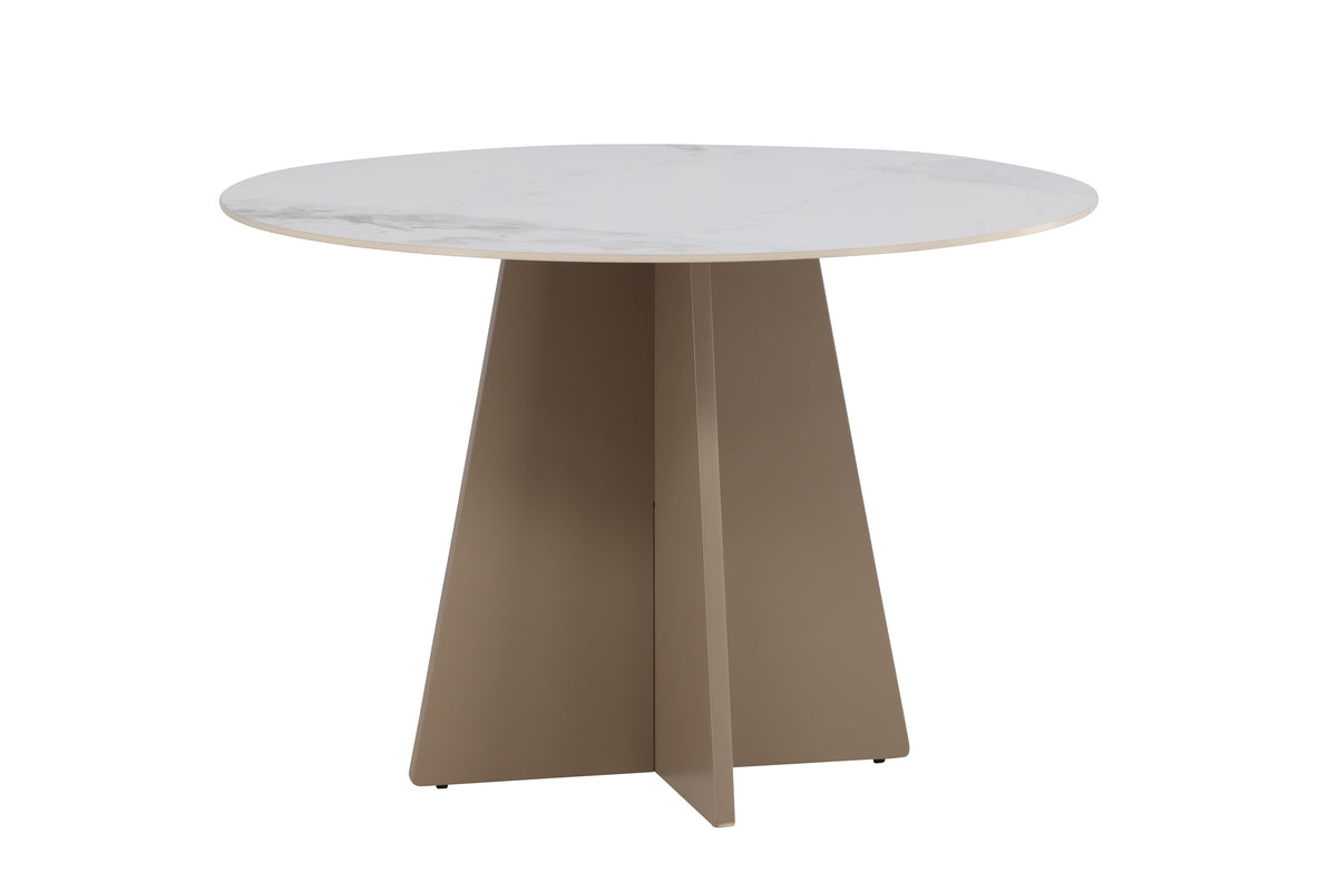 Rundt spisebord 110 Beige