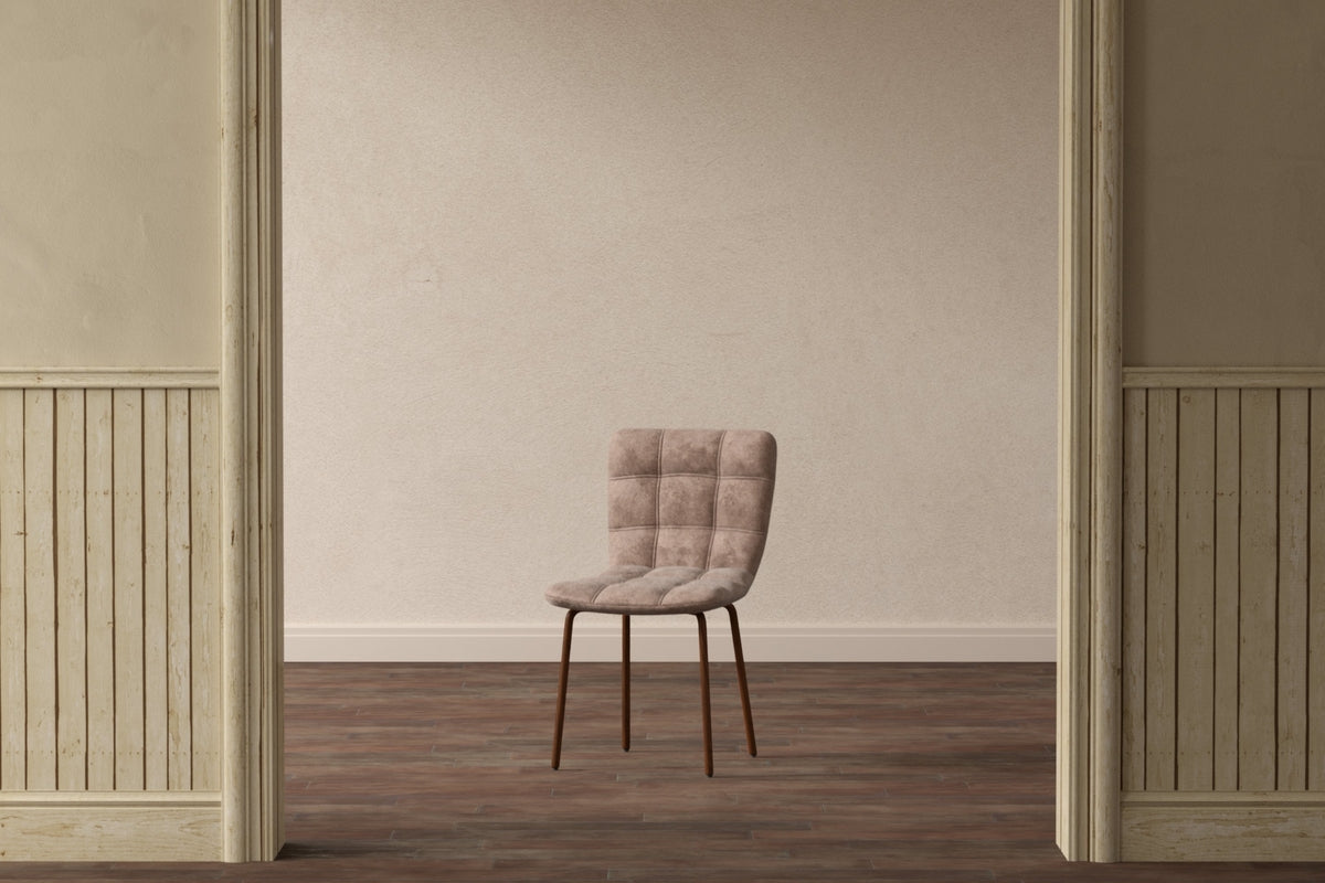 Spisebordsstol 2-pak Brun