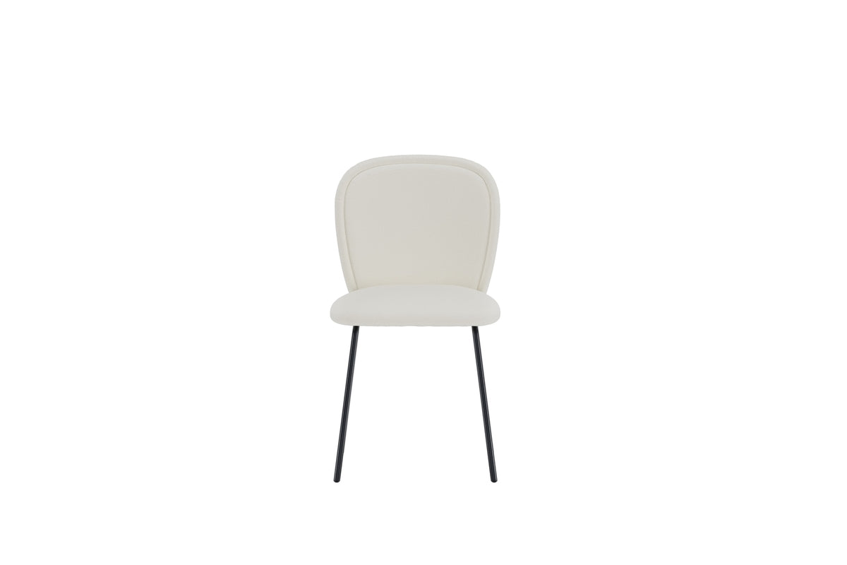 Spisebordsstol 2-pak Creme