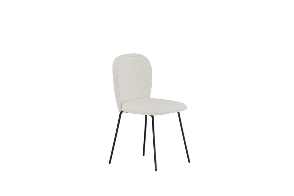 Spisebordsstol 2-pak Creme