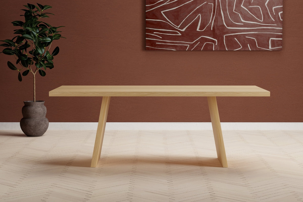 Rektangulært spisebord 210 x 100 Natur