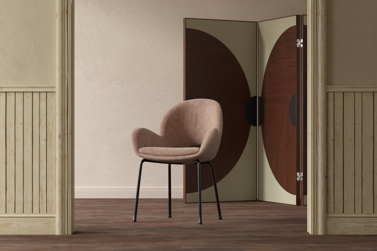 Spisebordsstol 2-pak Brun