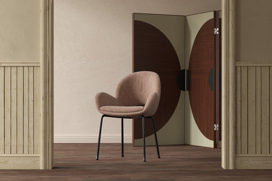 Spisebordsstol 2-pak Brun