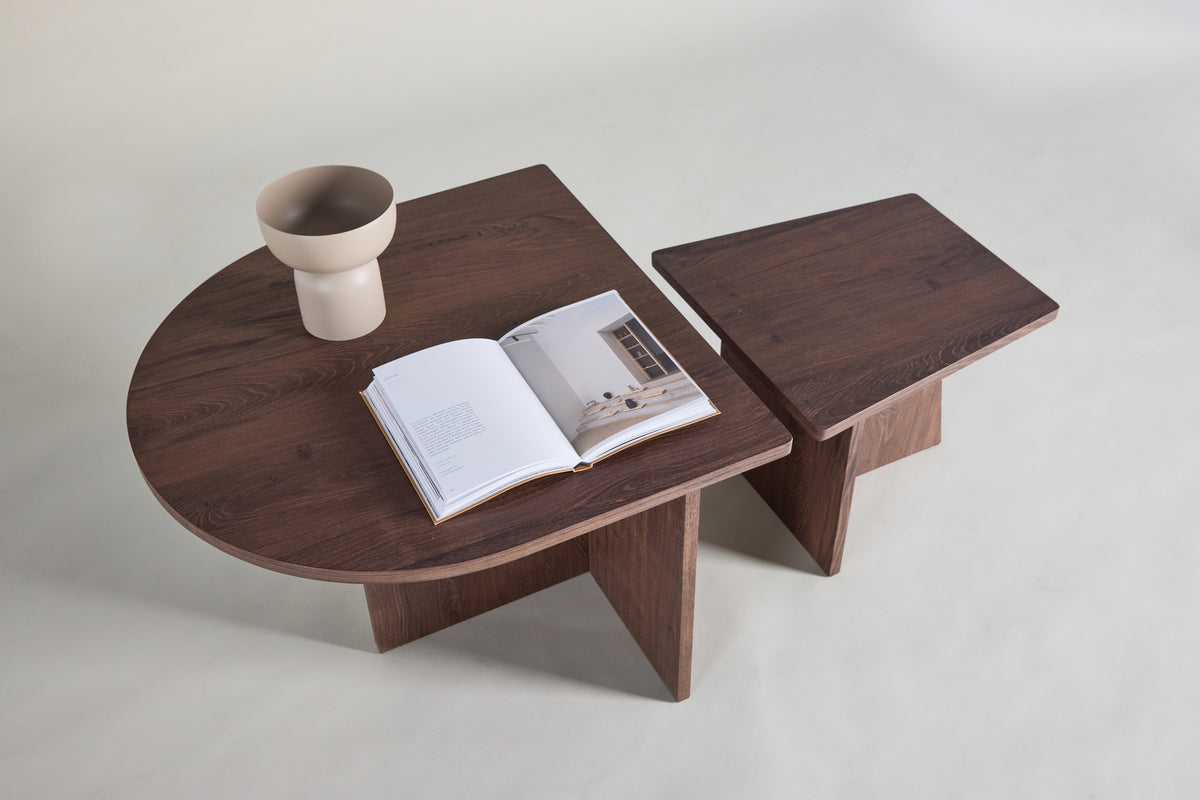 Sala Sofabord Bord 1: 60 x 60 Bord 2: 40 x 40 Mocca