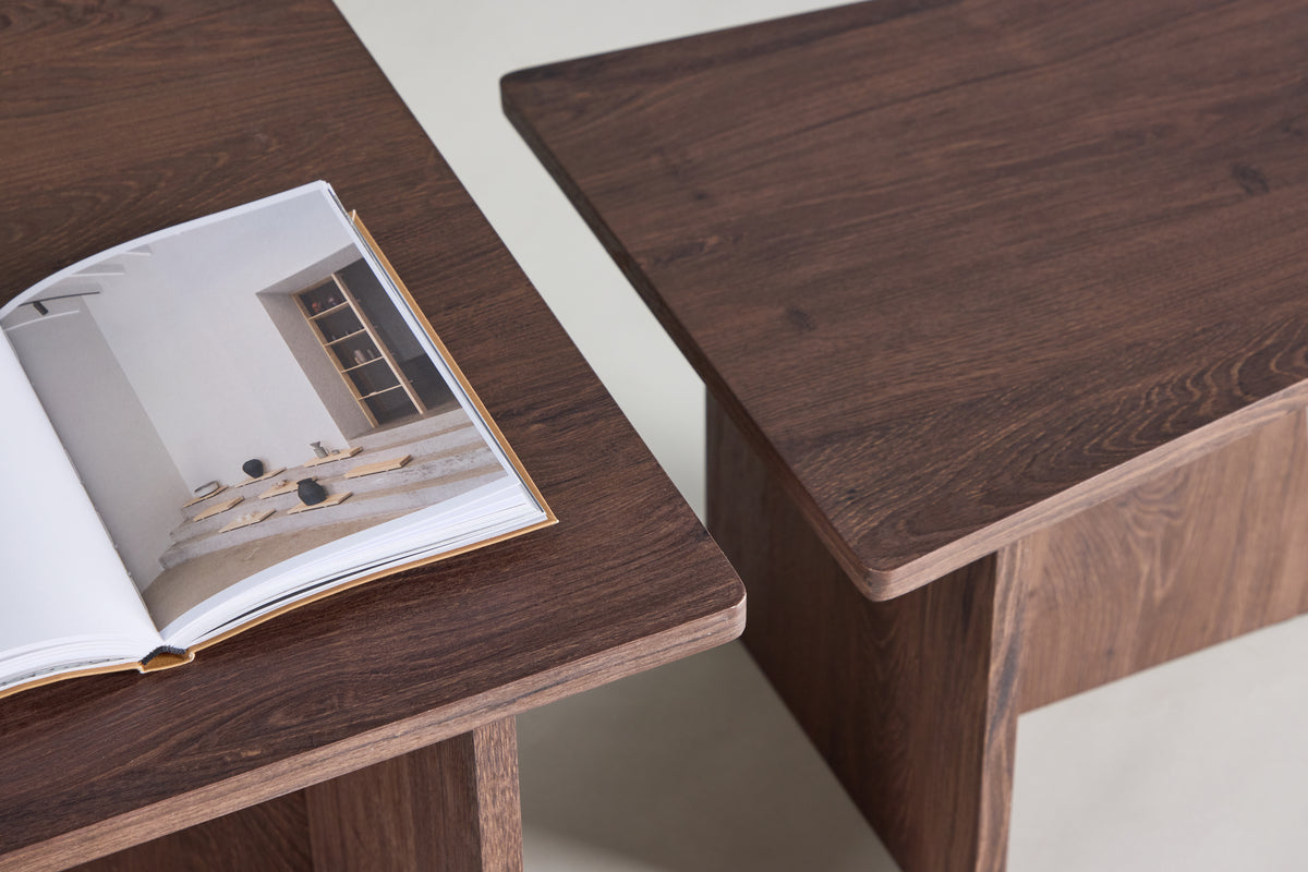 Sala Sofabord Bord 1: 60 x 60 Bord 2: 40 x 40 Mocca
