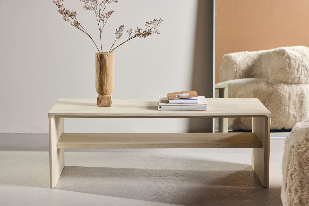 Telemarket Sofabord 110 x 50 Hvidvask