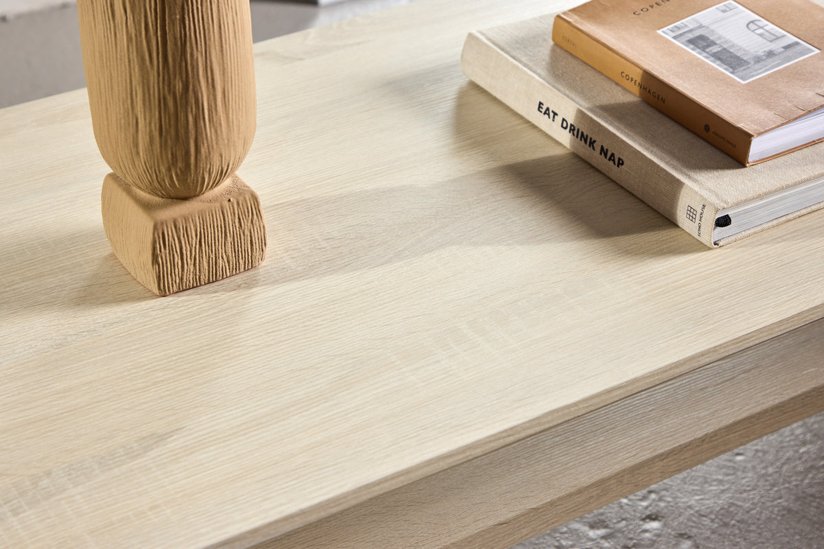 Telemarket Sofabord 110 x 50 Hvidvask