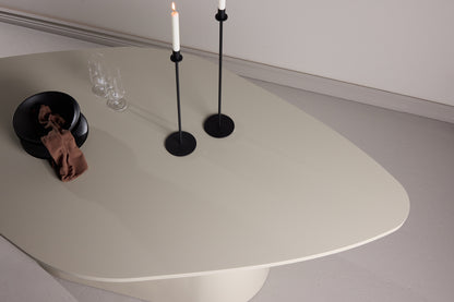 Oval Spisebord 210 x 110 Beige