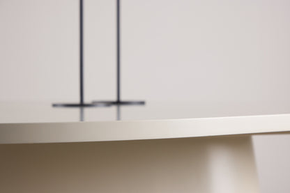 Oval Spisebord 210 x 110 Beige