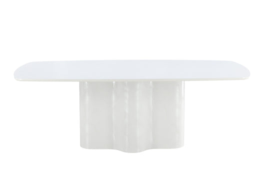 Rektangulært spisebord 220 x 110 Hvid