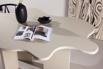 Ovalt spisebord 190 x 123 Beige