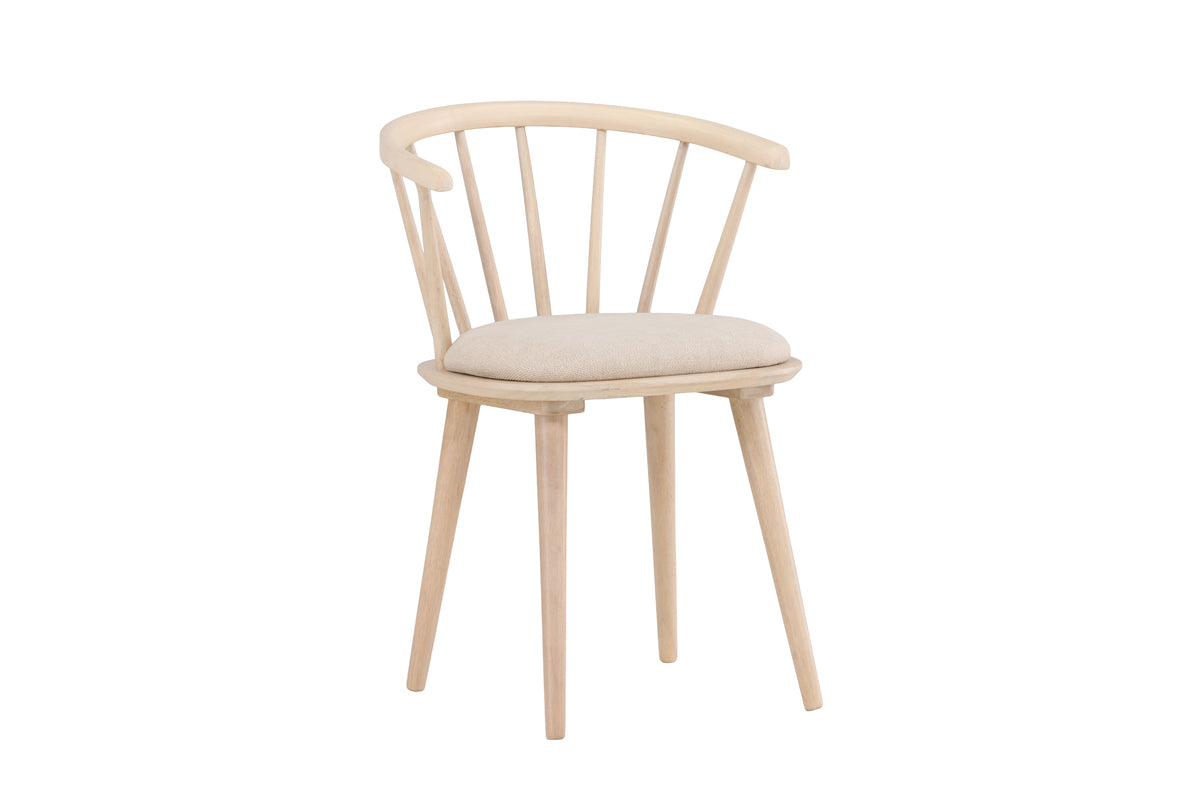 Spisebordsstol 2-pak Whitewash