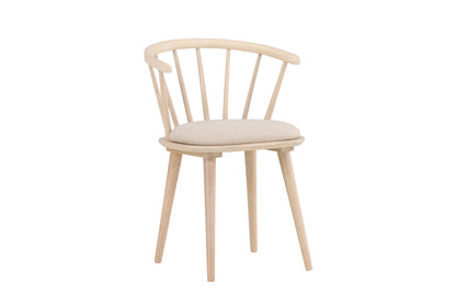 Spisebordsstol 2-pak Whitewash