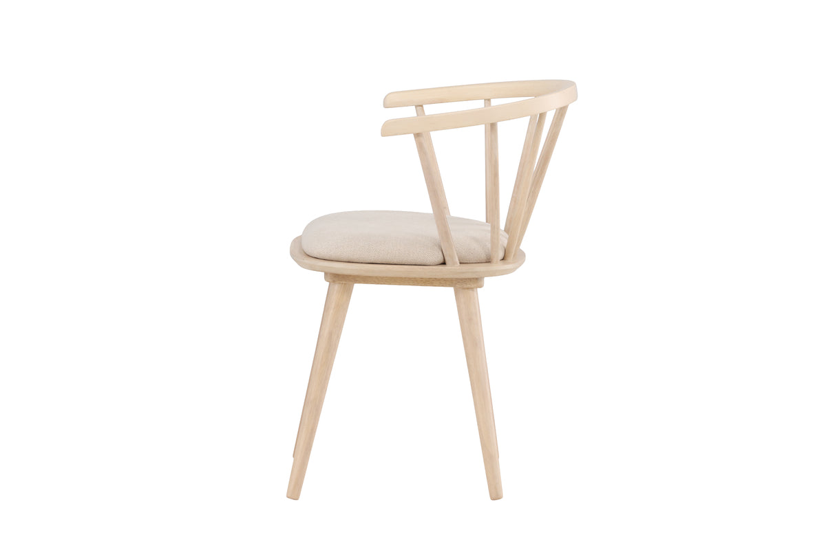 Spisebordsstol 2-pak Whitewash