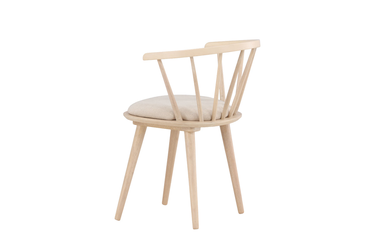 Spisebordsstol 2-pak Whitewash