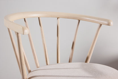 Spisebordsstol 2-pak Whitewash