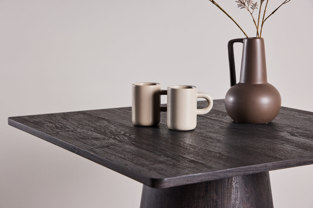 Rektangulært spisebord 80 x 80 Mocca