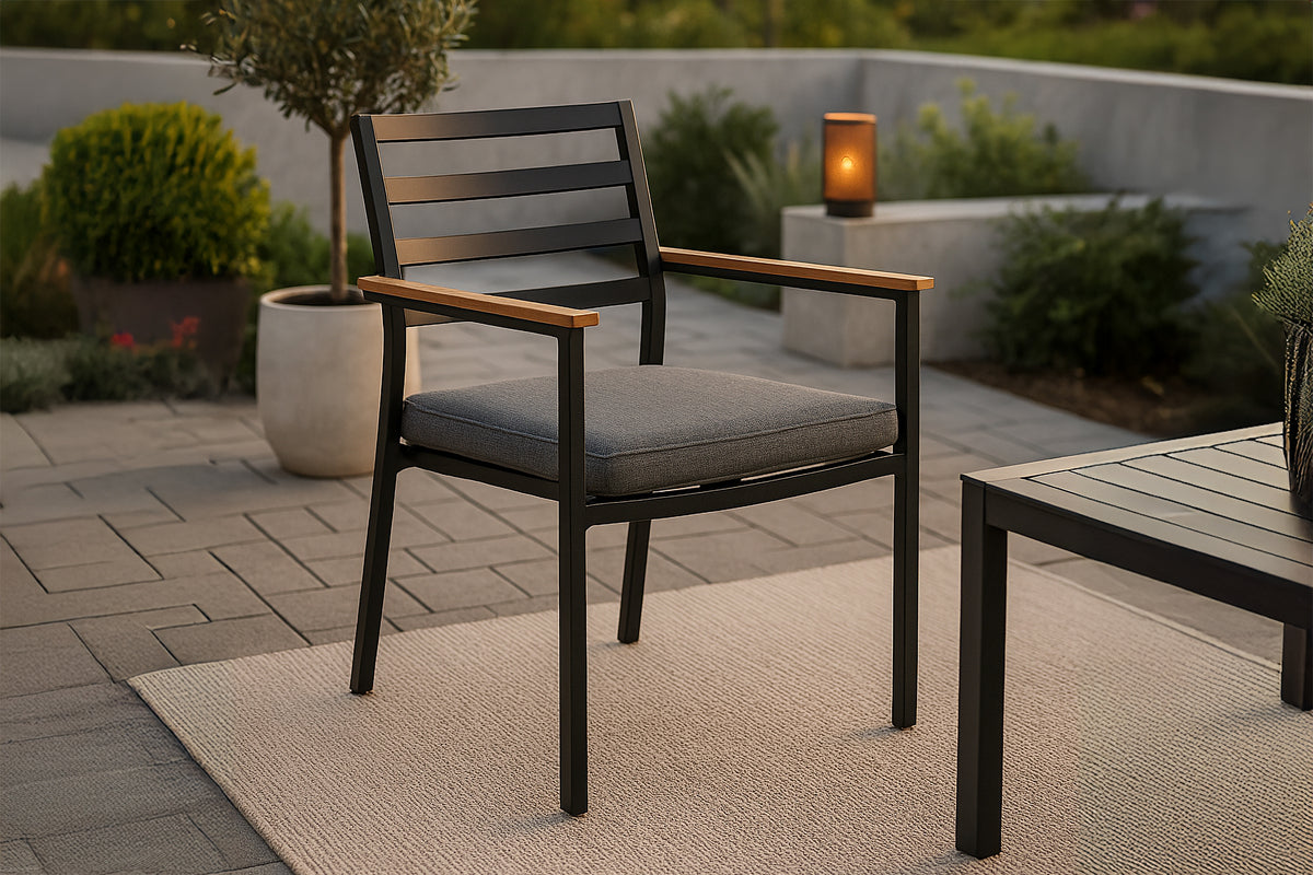 Brasilia Spisebordsstol 2-pak Sort