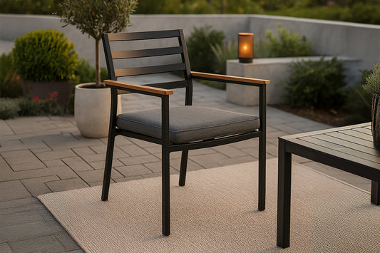 Spisebordsstol 2-pak Sort