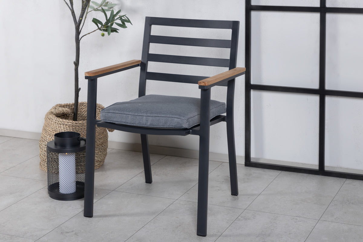 Brasilia Spisebordsstol 2-pak Sort