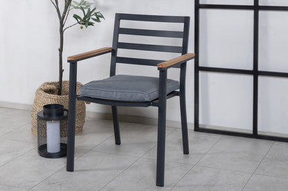 Brasilia Spisebordsstol 2-pak Sort